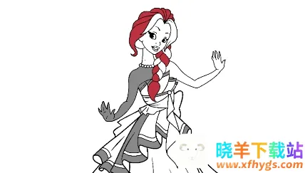 ������ɫ�滭��