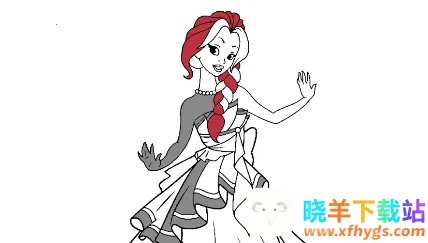 ������ɫ�滭��